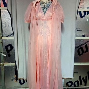 Vintage nightgown retro clothing.